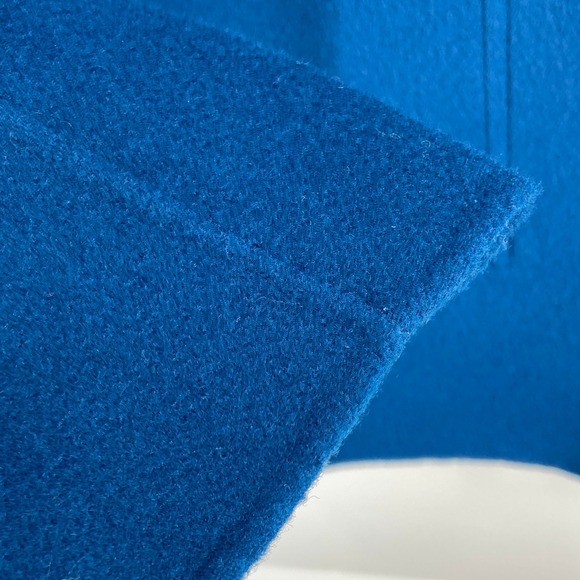 Talbots Teal Blue Wool Blend Minimalist Coat Womens Large - Picture 5 of 12